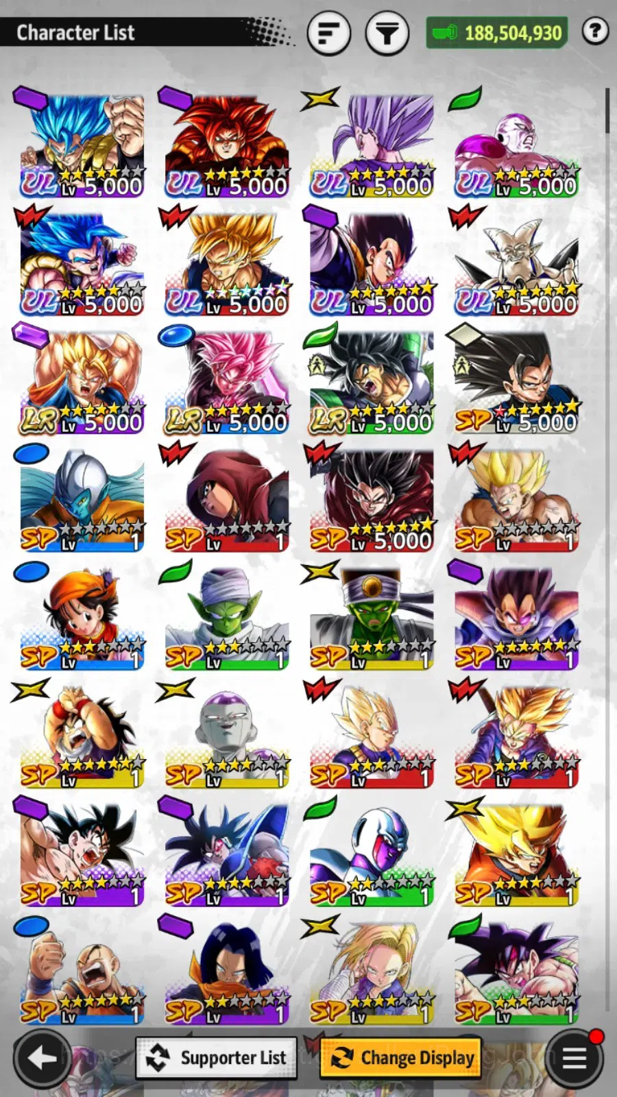 Dragon Ball Legends Accounts Android |Lv 162|9,3K CC|188M Total Power|3 LR|8 UL image 19