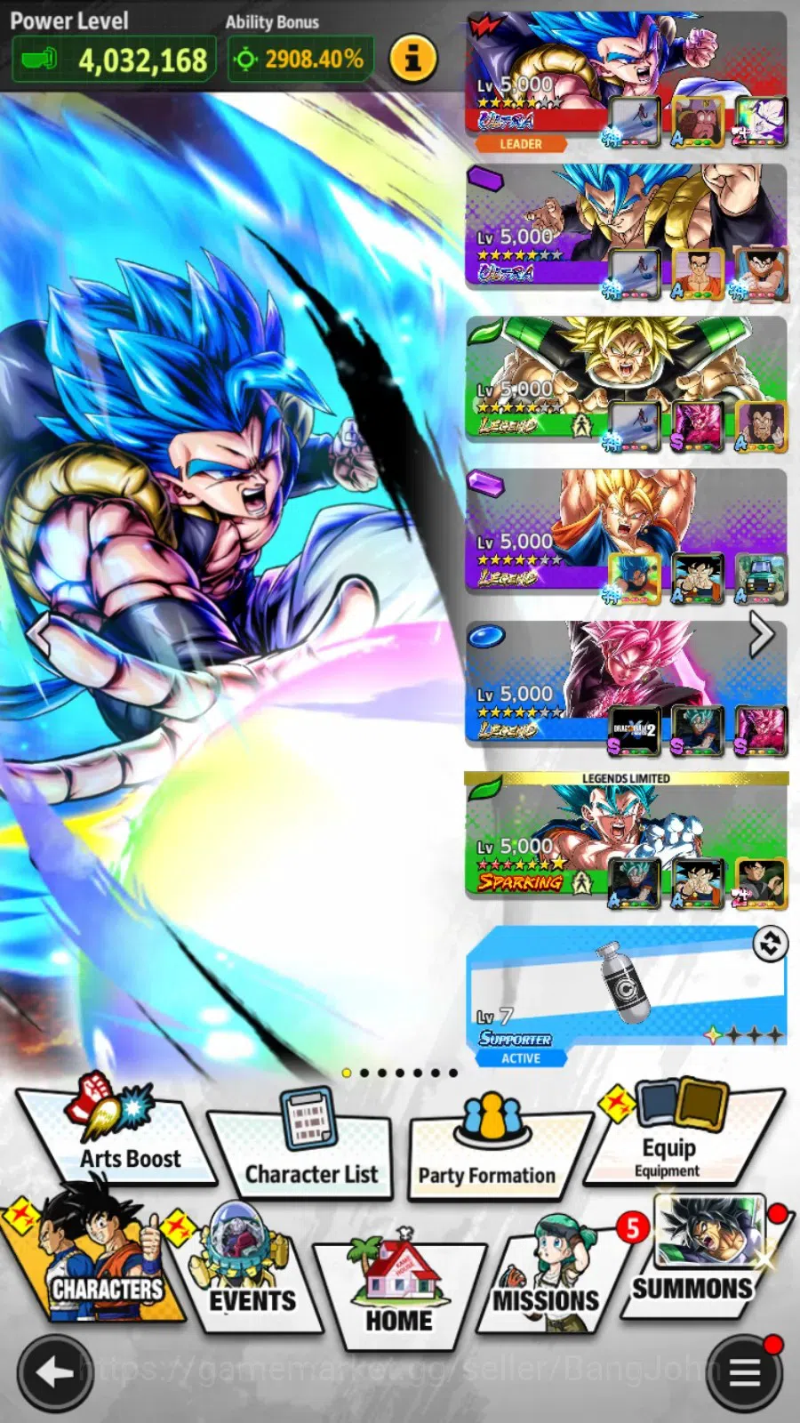 Dragon Ball Legends Accounts Android |Lv 162|9,3K CC|188M Total Power|3 LR|8 UL image 20