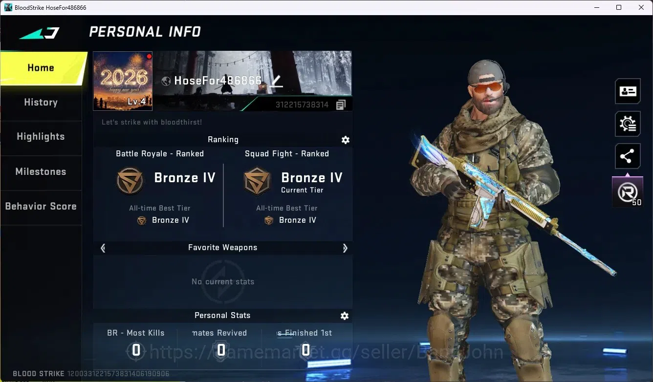 Blood Strike Accounts ASIA |Ultra Talon Knife-Scythe|2 Legend Gun|Collab image 1