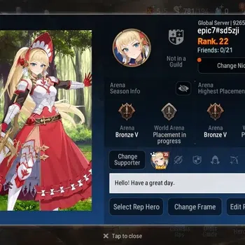 Epic Seven Accounts Starter Global Unverif | Starter | 2 ML (TR Elvira,Zio) | PoH ON | Stigma 4.6K | Log Stove | EP7362B