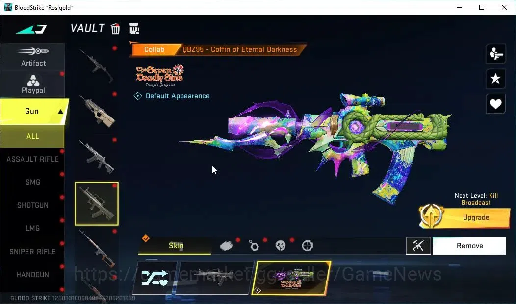 Blood Strike Accounts ASIA|ETERNAL Deagle-Scorpius|Collab 7DS[Kar98K,QBZ image 10