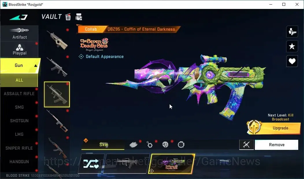 Blood Strike Accounts ASIA|ETERNAL Deagle-Scorpius|Collab 7DS[Kar98K,QBZ image 11