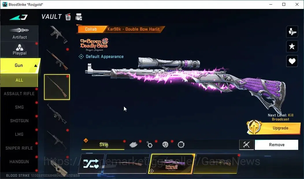 Blood Strike Accounts ASIA|ETERNAL Deagle-Scorpius|Collab 7DS[Kar98K,QBZ image 9