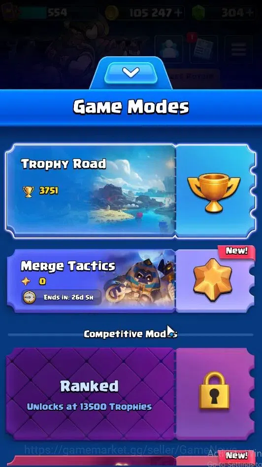 Clash Royale Accounts Lvl 554|KTL 11|Trophy 3751|Card 68|Limited Skin|1  image 3