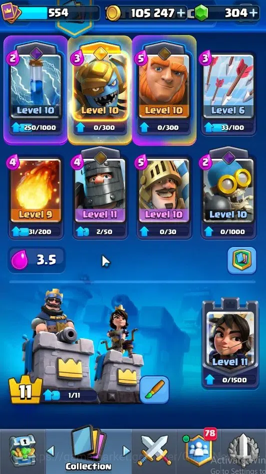 Clash Royale Accounts Lvl 554|KTL 11|Trophy 3751|Card 68|Limited Skin|1  image 4