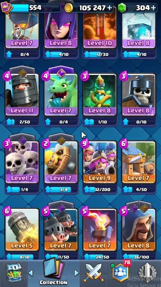 Clash Royale Accounts Lvl 554|KTL 11|Trophy 3751|Card 68|Limited Skin|1  image 6