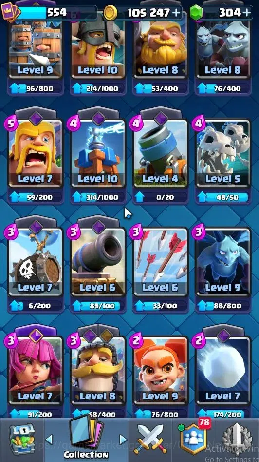 Clash Royale Accounts Lvl 554|KTL 11|Trophy 3751|Card 68|Limited Skin|1  image 8