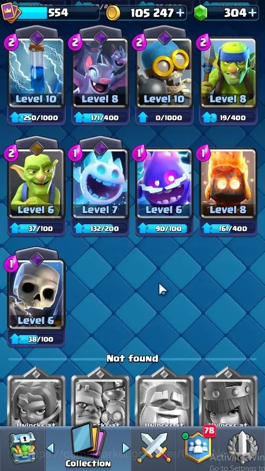 Clash Royale Accounts Lvl 554|KTL 11|Trophy 3751|Card 68|Limited Skin|1  image 9