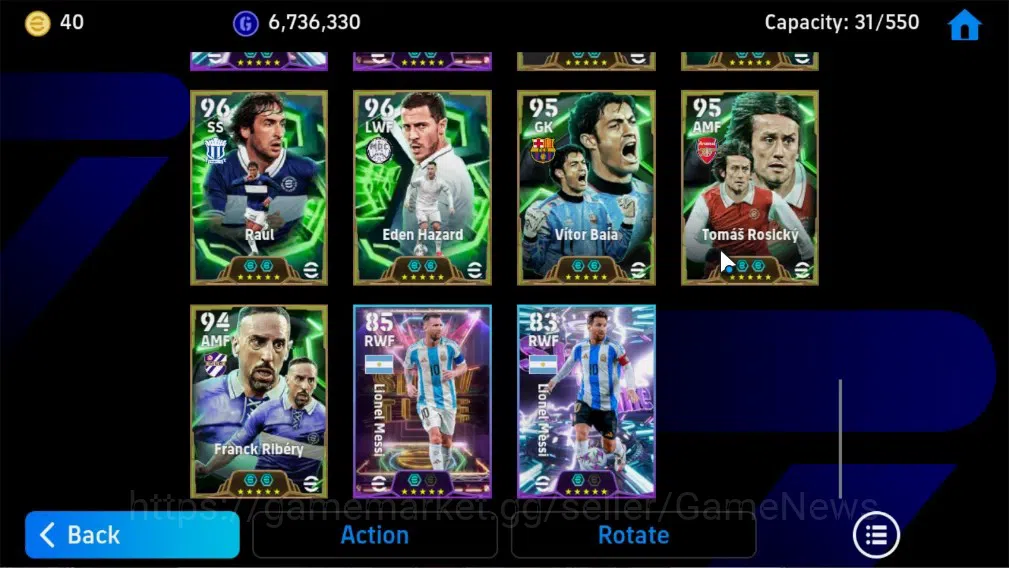 eFootball Accounts Legends & Iconic Players Android|Big Time(Raul)|15Epic,Oliver Kahn,Phillip Lahm,Xabi Alonso,Steven 10