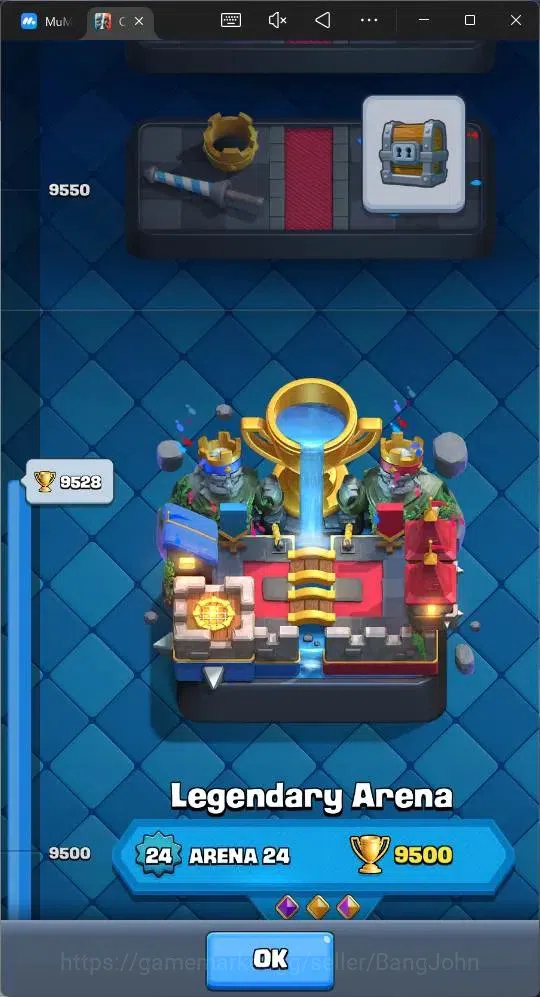 Clash Royale Accounts Midgame Lv 39|Trophy 9528|KTL 13|Card 118|1 Hero|2 EVO |5 Champ|Lvl 15 (1)|Lvl 14 (3)|GEMS 1943 17