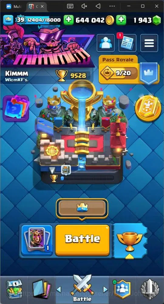 Clash Royale Accounts Midgame Lv 39|Trophy 9528|KTL 13|Card 118|1 Hero|2 EVO |5 Champ|Lvl 15 (1)|Lvl 14 (3)|GEMS 1943 18