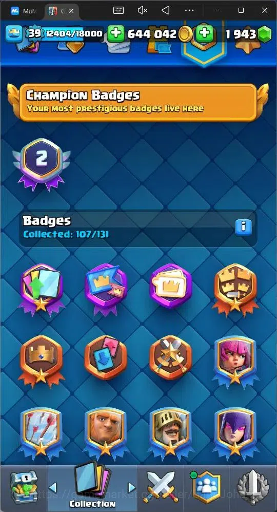 Clash Royale Accounts Midgame Lv 39|Trophy 9528|KTL 13|Card 118|1 Hero|2 EVO |5 Champ|Lvl 15 (1)|Lvl 14 (3)|GEMS 1943 7