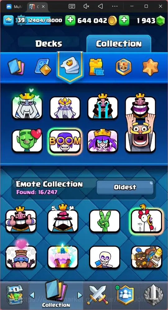 Clash Royale Accounts Midgame Lv 39|Trophy 9528|KTL 13|Card 118|1 Hero|2 EVO |5 Champ|Lvl 15 (1)|Lvl 14 (3)|GEMS 1943 9