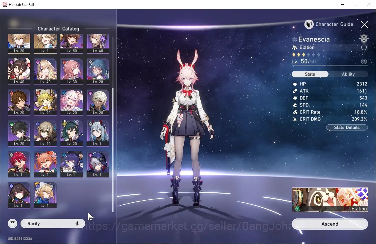 Honkai Star Rail Accounts ASIA | TL 37 | Evancescia+Sign | Sunday+Sign, Huoh image 10