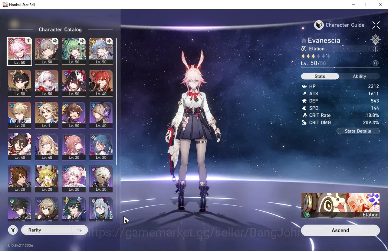 Honkai Star Rail Accounts ASIA | TL 37 | Evancescia+Sign | Sunday+Sign, Huoh image 11