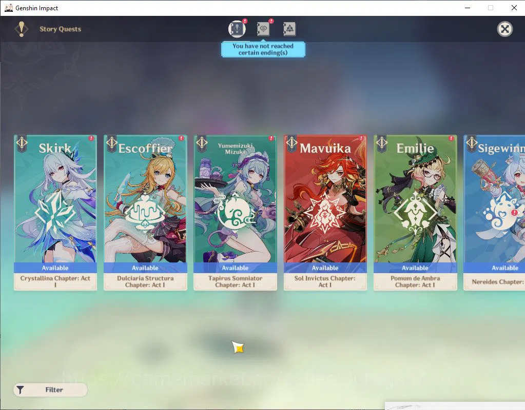 Genshin Impact Accounts Mid Game ASIA |AR 55| 6 Limited +3(*5Weapon)|Furina+Sign,Nauvillette,Arlecchino,Navia,Etc||Reoni 12