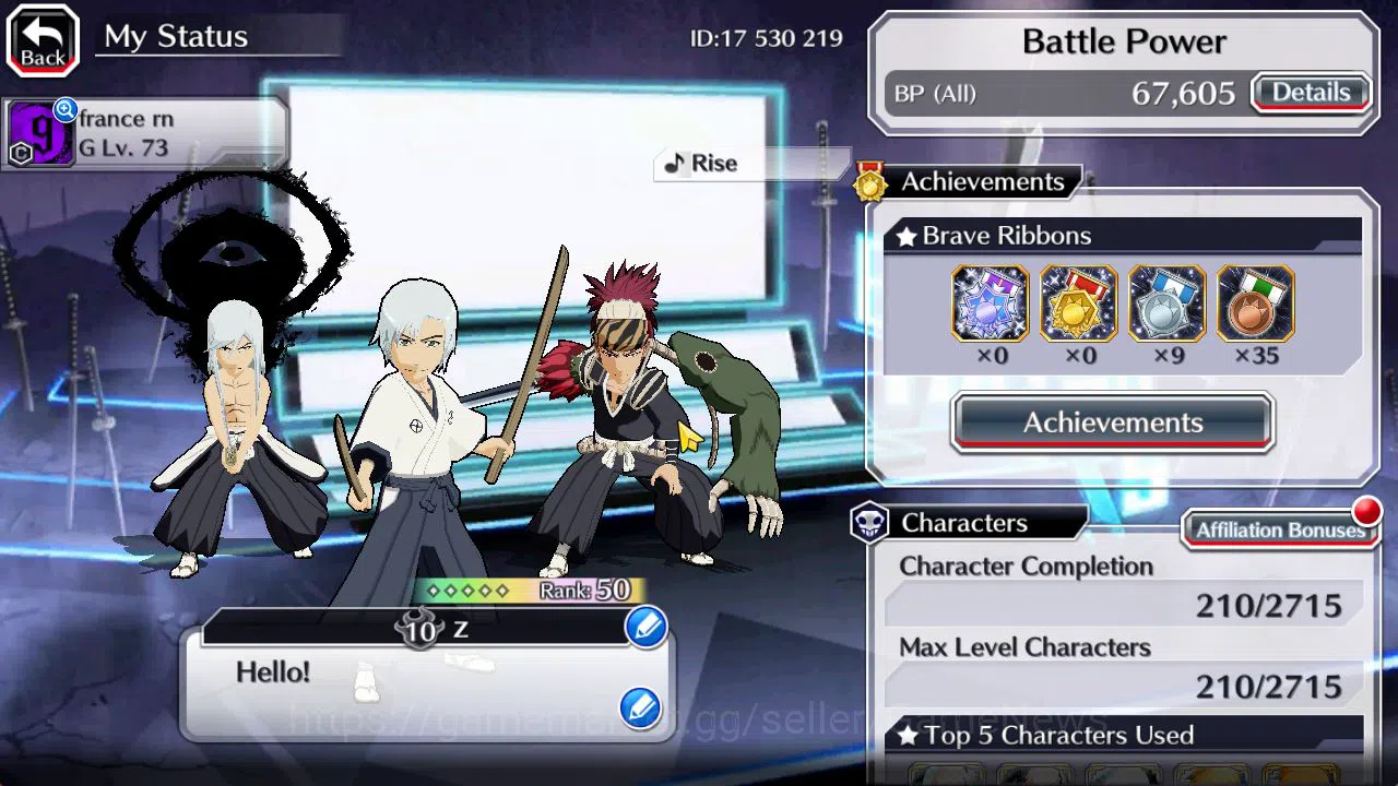 Bleach: Brave Souls Accounts Starter [GLOBAL]6K Orb+Fresh All Story|SoulReaper(Shunsui,Lv200 Izuru),TYBW25 2