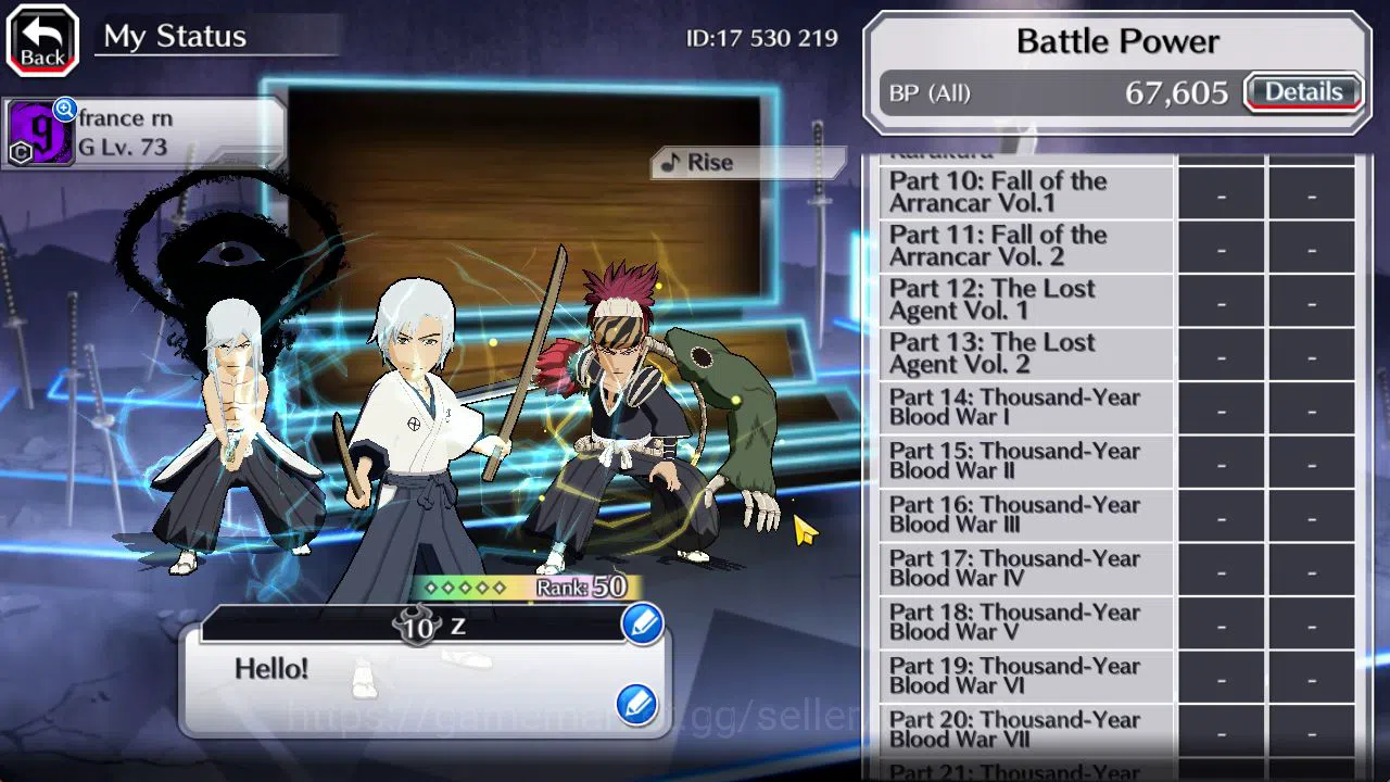 Bleach: Brave Souls Accounts Starter [GLOBAL]6K Orb+Fresh All Story|SoulReaper(Shunsui,Lv200 Izuru),TYBW25 5