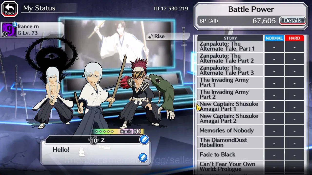 Bleach: Brave Souls Accounts Starter [GLOBAL]6K Orb+Fresh All Story|SoulReaper(Shunsui,Lv200 Izuru),TYBW25 6