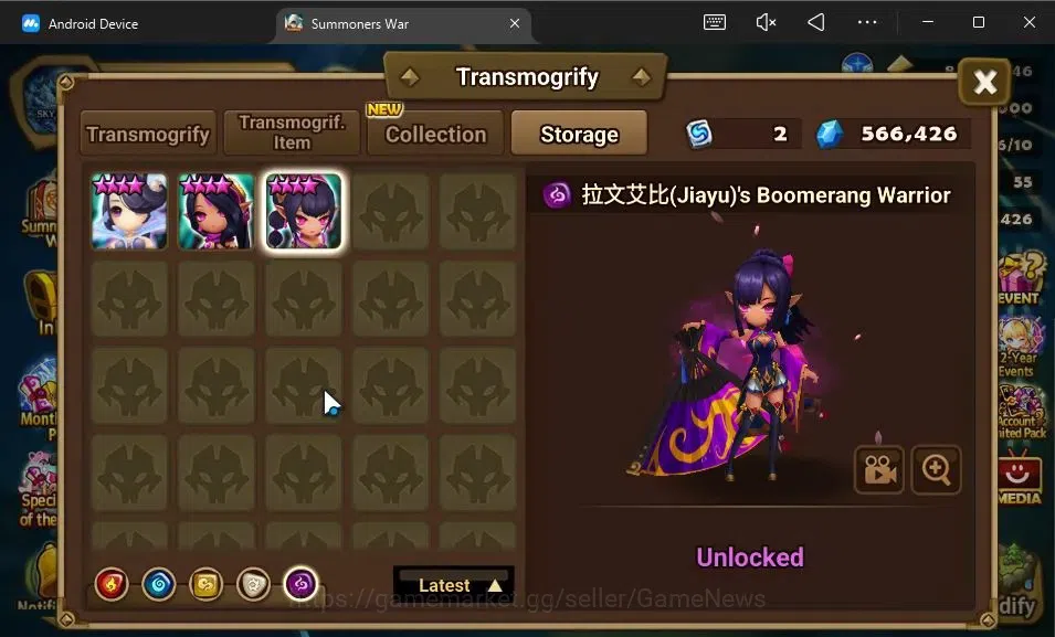 Summoners War: Sky Arena Accounts GLOBAL Lv 53|2 LD[Nigong,Wolyung]|24 Total NB5[Shi image 13