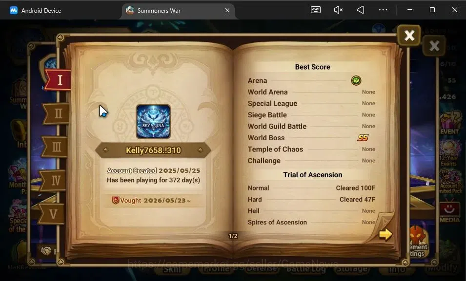 Summoners War: Sky Arena Accounts GLOBAL Lv 53|2 LD[Nigong,Wolyung]|24 Total NB5[Shi image 3