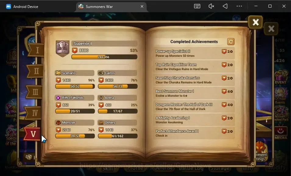 Summoners War: Sky Arena Accounts GLOBAL Lv 53|2 LD[Nigong,Wolyung]|24 Total NB5[Shi image 7