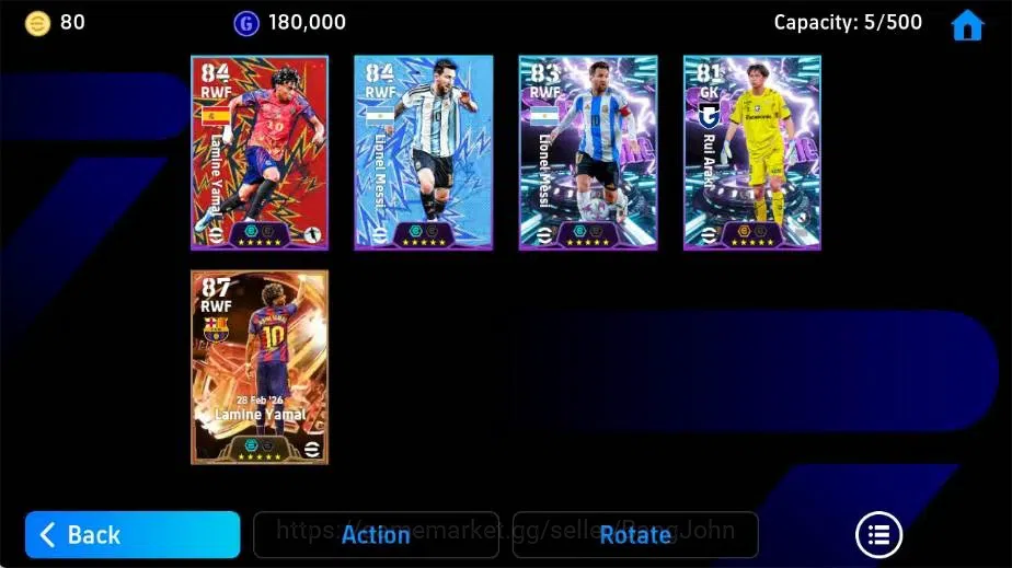eFootball Accounts Mobile|PW 2601|Lamine Yamal BigT,Lionel Messi Show image 3