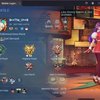 Mobile Legends: Bang Bang Accounts Collector Global|228S|Renowned|KOF Karina,KOF Guinevere,LBX Karrie,LBX LEsley,LBX