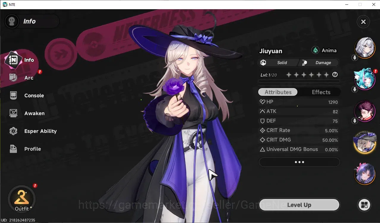 Neverness to Everness Accounts GLOBAL America|HL 3|2 S-Class Hotori+Skin,Jiuyuan| image 5