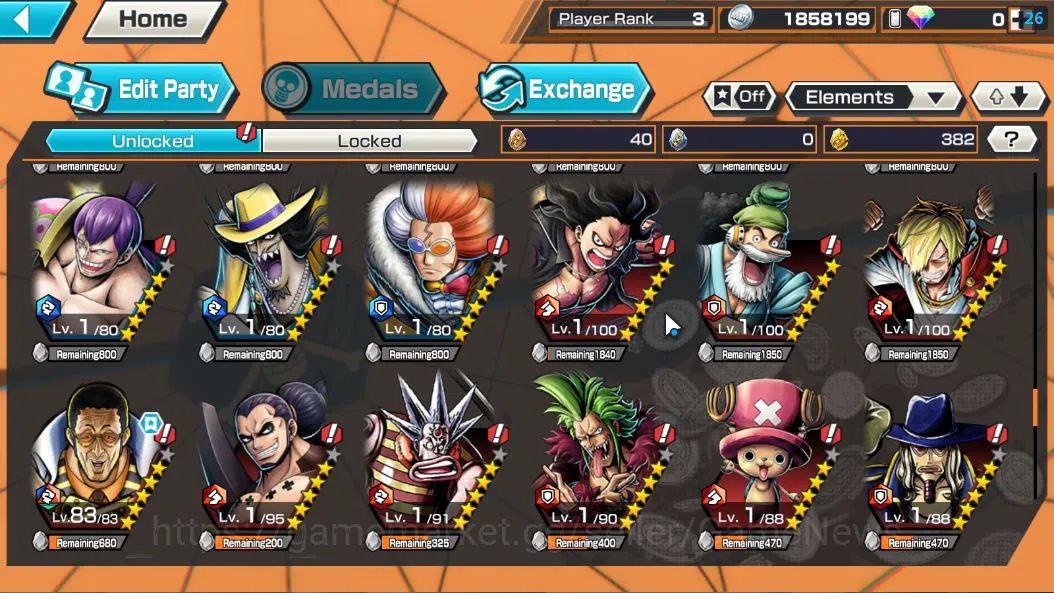 One Piece Bounty Rush Accounts Global|3 EX|5Elder Saturn,[Borsalino],GP Edward Ne image 10