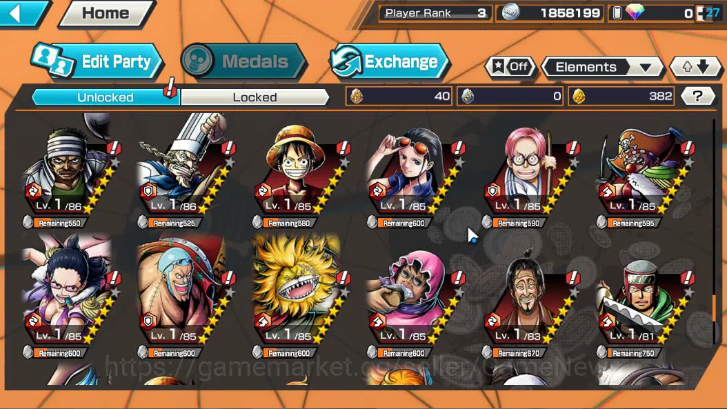 One Piece Bounty Rush Accounts Global|3 EX|5Elder Saturn,[Borsalino],GP Edward Ne image 11