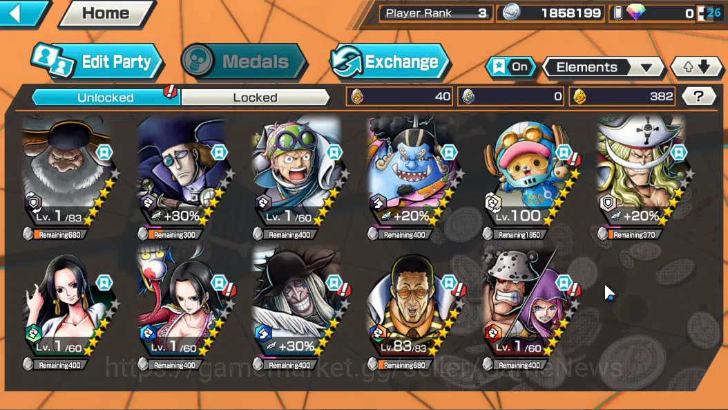 One Piece Bounty Rush Accounts Global|3 EX|5Elder Saturn,[Borsalino],GP Edward Ne image 3