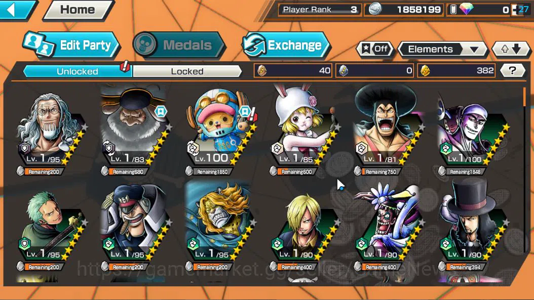 One Piece Bounty Rush Accounts Global|3 EX|5Elder Saturn,[Borsalino],GP Edward Ne image 4
