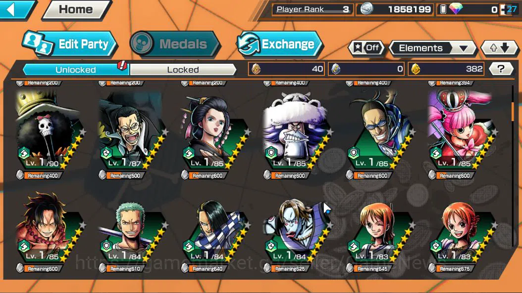 One Piece Bounty Rush Accounts Global|3 EX|5Elder Saturn,[Borsalino],GP Edward Ne image 5