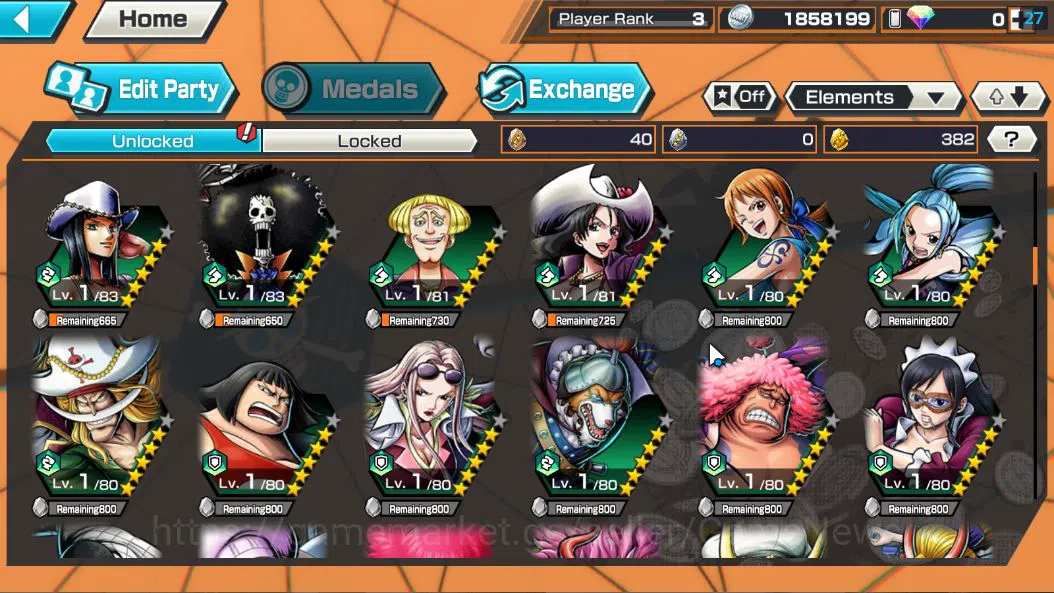 One Piece Bounty Rush Accounts Global|3 EX|5Elder Saturn,[Borsalino],GP Edward Ne image 6