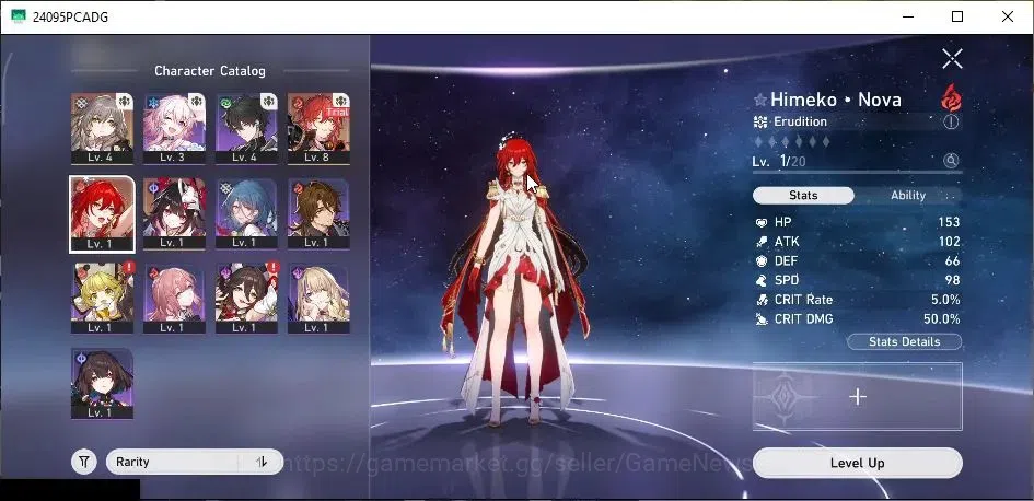 Honkai Star Rail Accounts Starter ASIA |TL 4|2 Limited| Himeko Nova, Sparkle |1 Golden Companion|Prologue|Female MC|Take 1