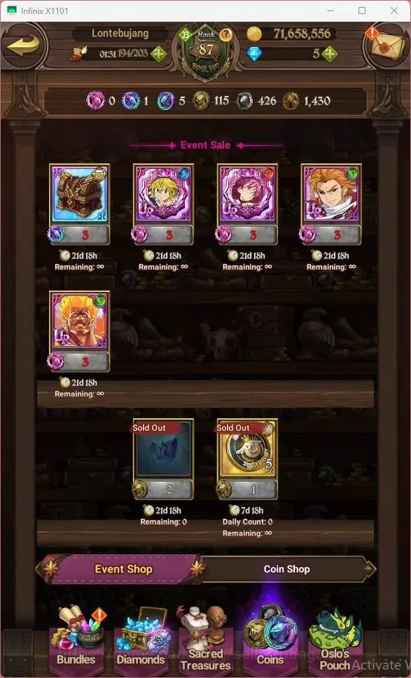 The Seven Deadly Sins: Grand Cross Accounts Global|3.6M CC|LR Mesis 2/6|UR DOB Merlin 1/6,KOP  image 4
