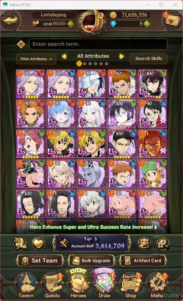 The Seven Deadly Sins: Grand Cross Accounts Global|3.6M CC|LR Mesis 2/6|UR DOB Merlin 1/6,KOP  image 6