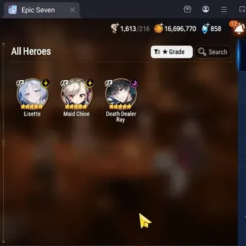 Epic Seven Accounts Limited Hero Global Unverif|3 ML(Lisette,Maid Chloe,DDRay)|PoH ON|MoR 21|Theater Locked|Stove(ES1182Z)