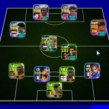 eFootball Accounts Legends & Iconic Players Android|6 Show Time Victor Osimhen,Luis Diaz,Lamine Yamal,Alexander Sorloth|4