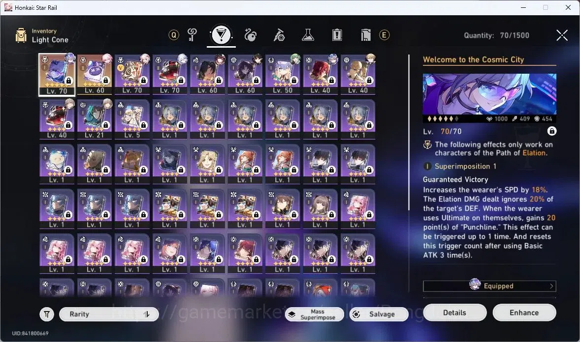 Honkai Star Rail Accounts ASIA | TL61 | Silver Wolf Lv80, Yao Guang Lv80, Hu image 12