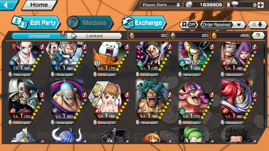 One Piece Bounty Rush Accounts Global|3 EX|TFE Marshal D.Teach,BP Kuzan,Flame Emp image 6
