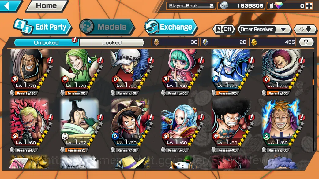 One Piece Bounty Rush Accounts Global|3 EX|TFE Marshal D.Teach,BP Kuzan,Flame Emp image 7