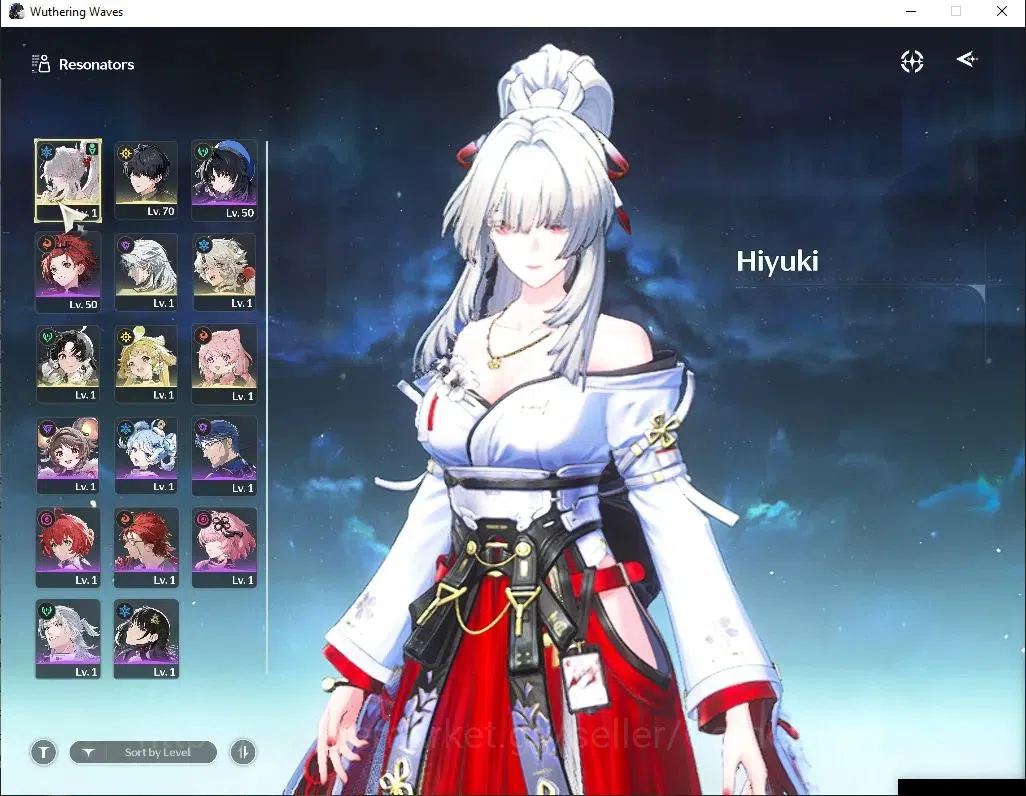Wuthering Waves Accounts Starter EU | UL 47 | 1 Limited | [Hiyuki R4 + Sign] | Data Bank Lv 30 | MC Female | Log Kuro 2