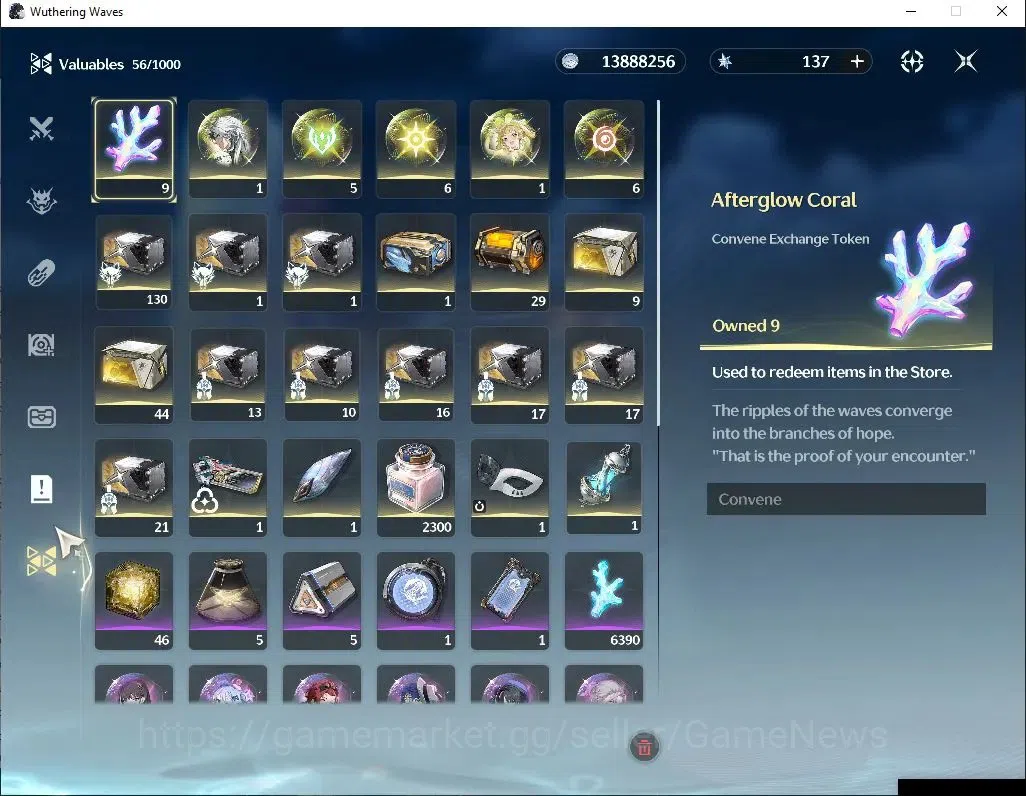 Wuthering Waves Accounts Starter EU | UL 47 | 1 Limited | [Hiyuki R4 + Sign] | Data Bank Lv 30 | MC Female | Log Kuro 9