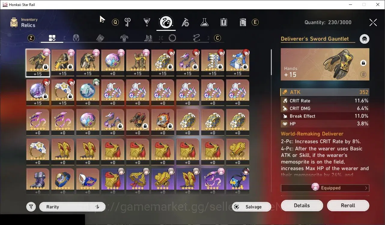 Honkai Star Rail Accounts Others Asia|TL 46|6 Limited|(Tribbie)+Sign Cyrene,Huohuo,Argenti,Blade,Sparkle +2(Standard)|Female 7
