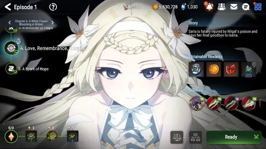 Epic Seven Accounts Starter Global unver|starter PoH+Bless ON|6ML (Monarch Iseria, Peira, Elena, Ludwig Etc.)|276 MM+15 11