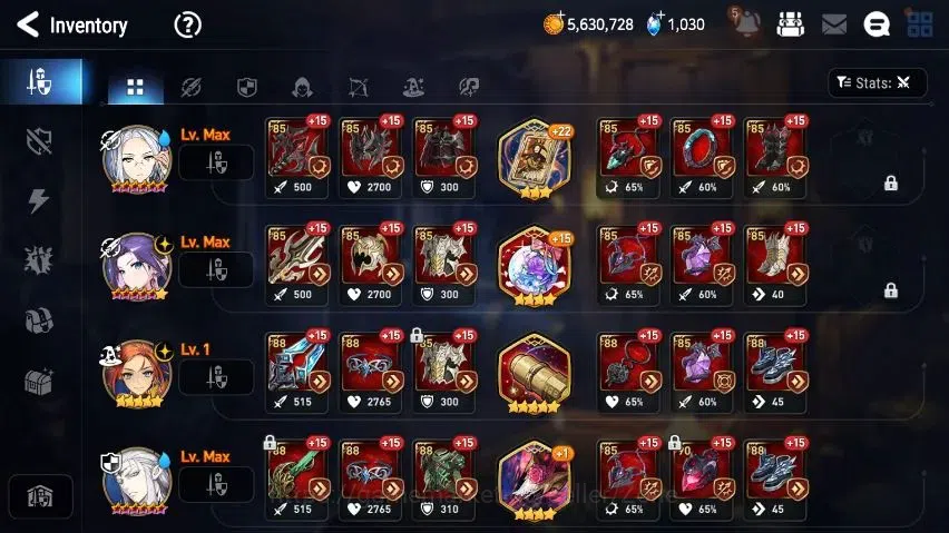 Epic Seven Accounts Starter Global unver|starter PoH+Bless ON|6ML (Monarch Iseria, Peira, Elena, Ludwig Etc.)|276 MM+15 14