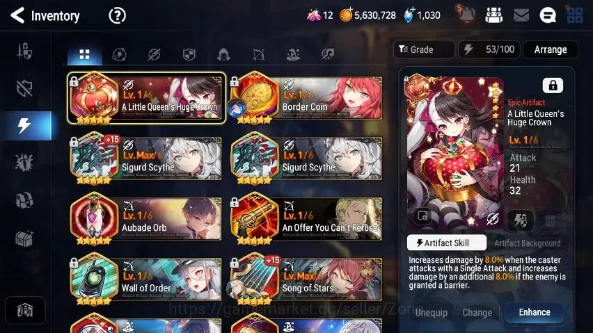 Epic Seven Accounts Starter Global unver|starter PoH+Bless ON|6ML (Monarch Iseria, Peira, Elena, Ludwig Etc.)|276 MM+15 16