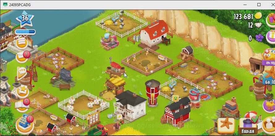 Hay Day Accounts Level 36 | Barn Storage 1000 + Silo Storage 500 | 123,6k Coins,12 Dm |CN ON|Log Supercell ID|Take 2